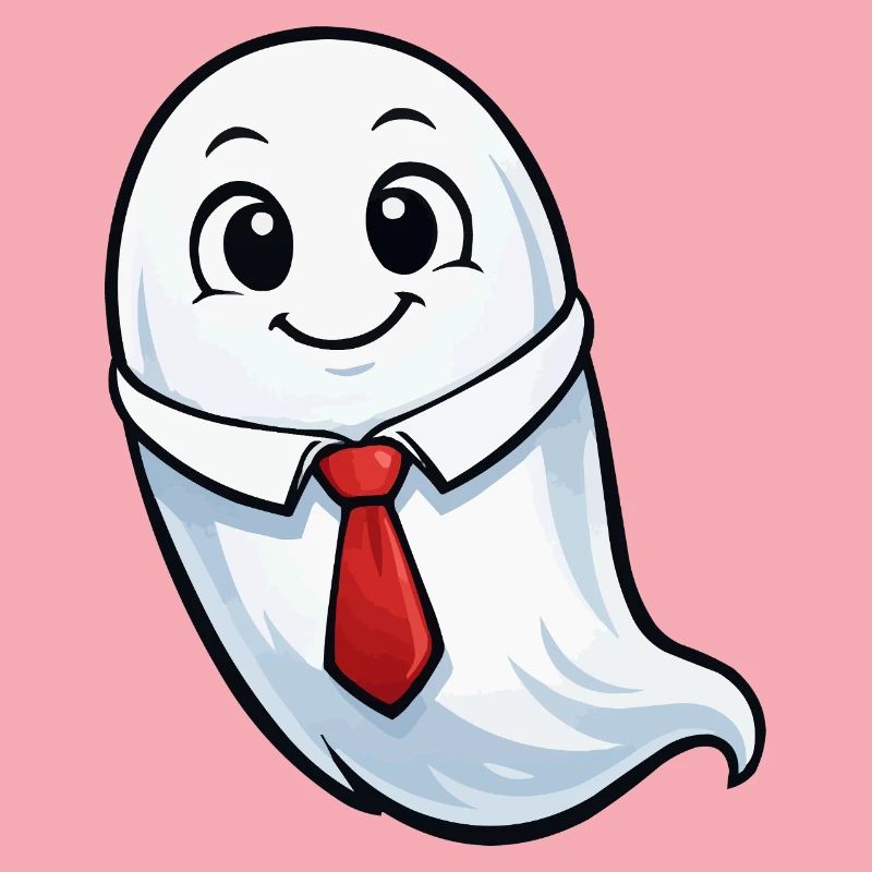 Talking ghost in suit