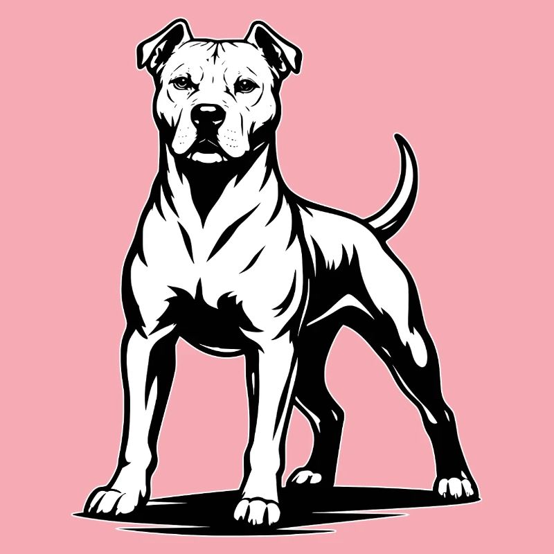 Pitbull in stolzer Pose