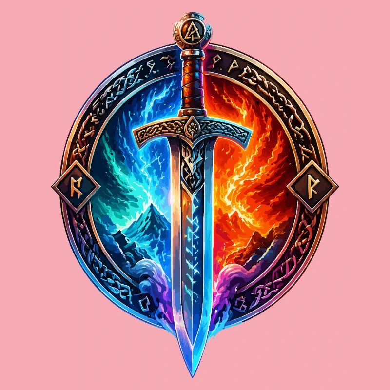 Épée du Dragon de Glace de Feu
