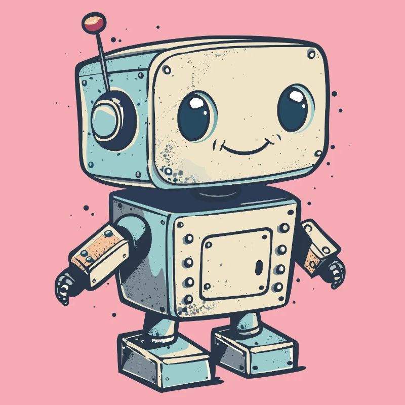 Mignon Retro Robot Print