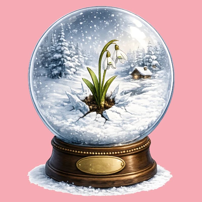 Snowdrop breaks through winter