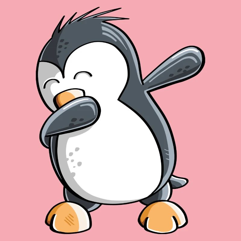 Dab Dance Penguin - Dabbing - Fun Comic - Gift