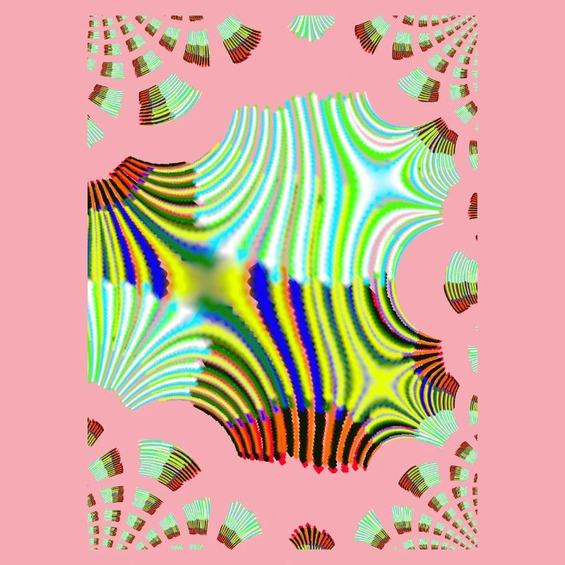 Psychedelic Neon Waves Pattern