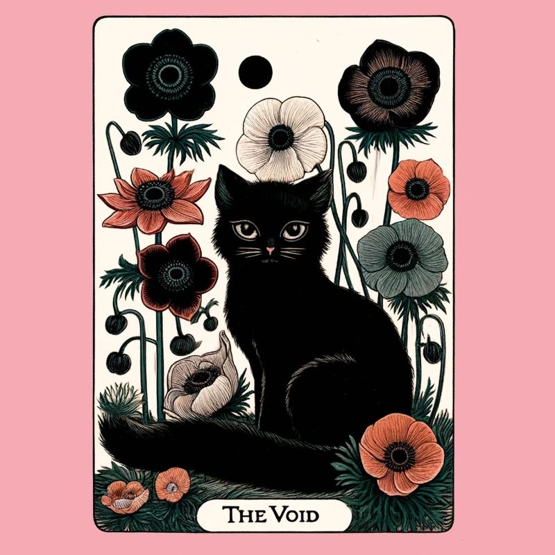Tarot Chat du Vide en Fleur