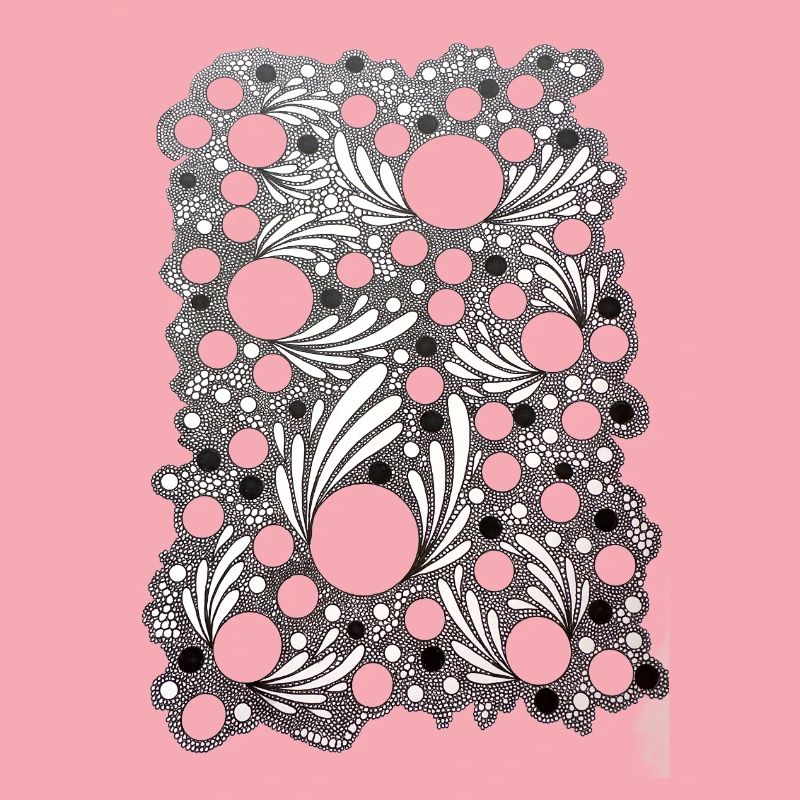 Blattblasen Lace Muster