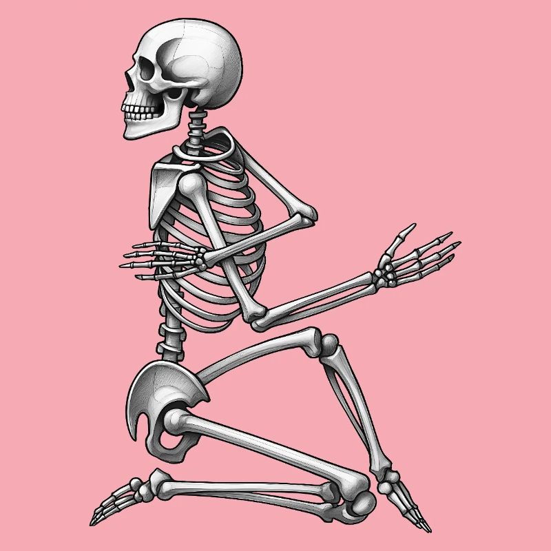 SKELETON DANCER - black & white
