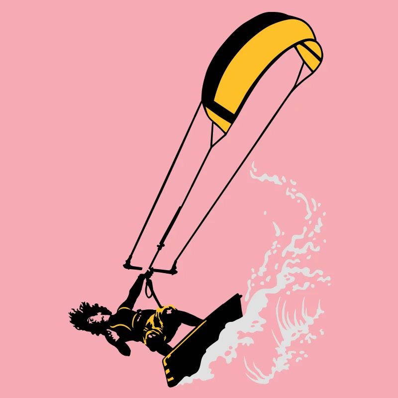 Kitesurfer and wave flex