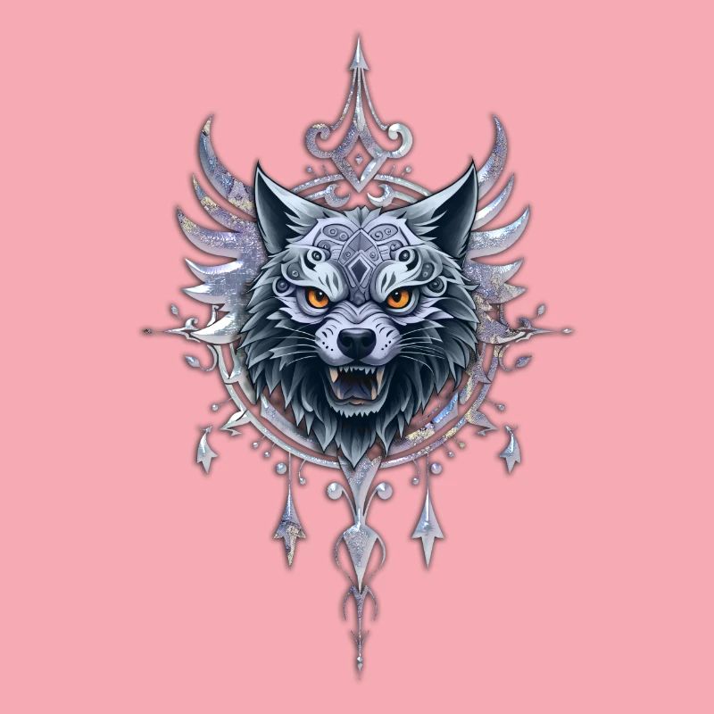 Mystical wolf's head.
