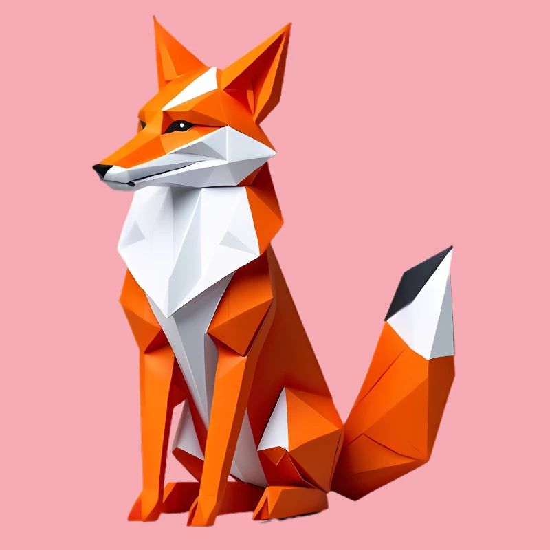 Geometric Polygon Fox
