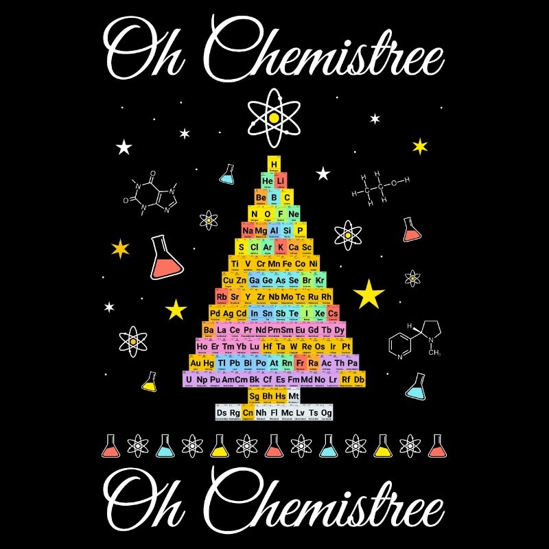 Chemistree current periodic table Christmas tree