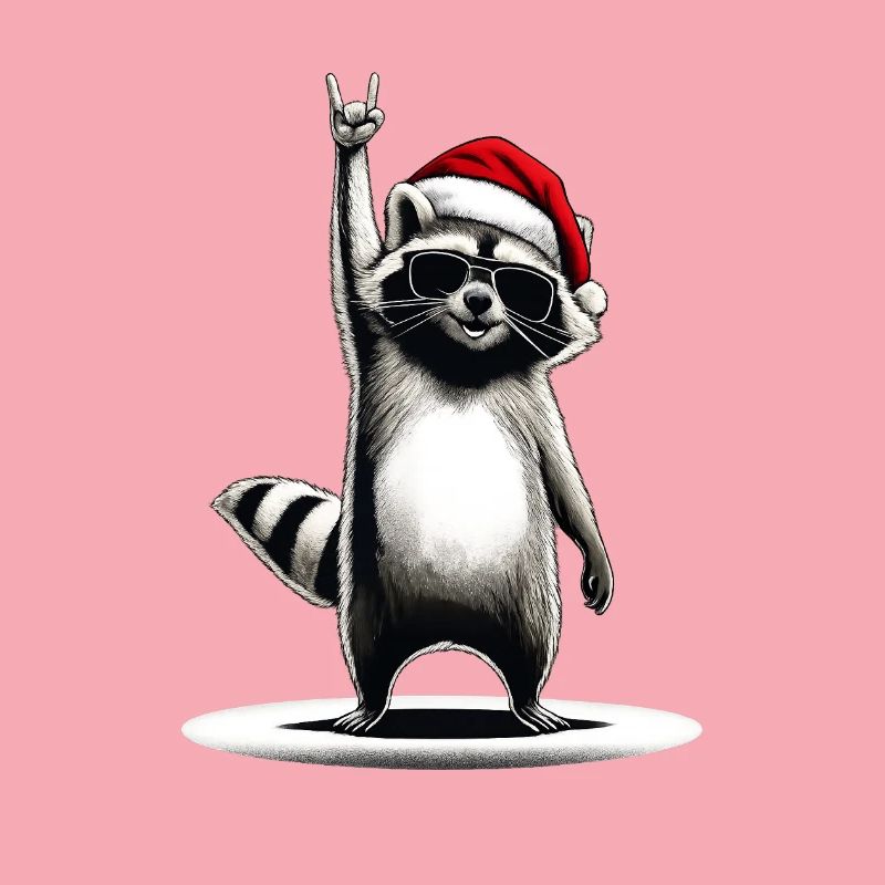 Raton laveur de Noël