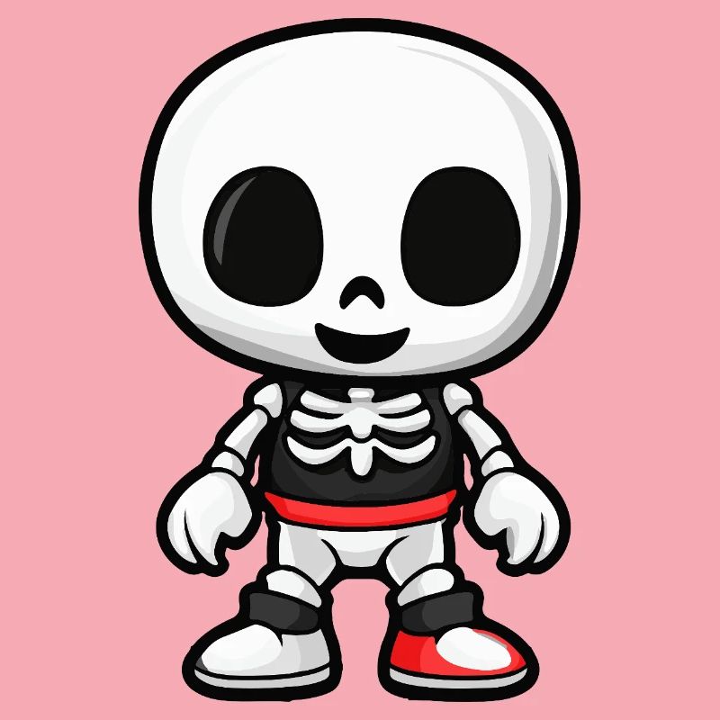 Skelett Comic Halloween