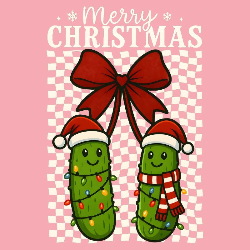 Mignon Joyeux Noël Cornichons Vacances Design