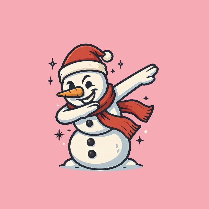 Dabbing Schneemann Dab