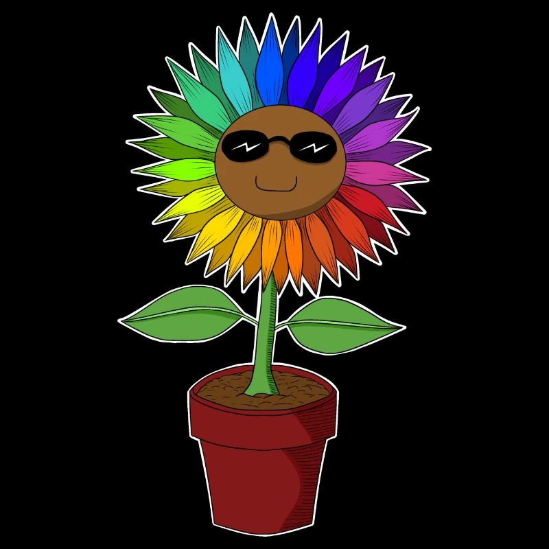 Bunte Sonnenblumen