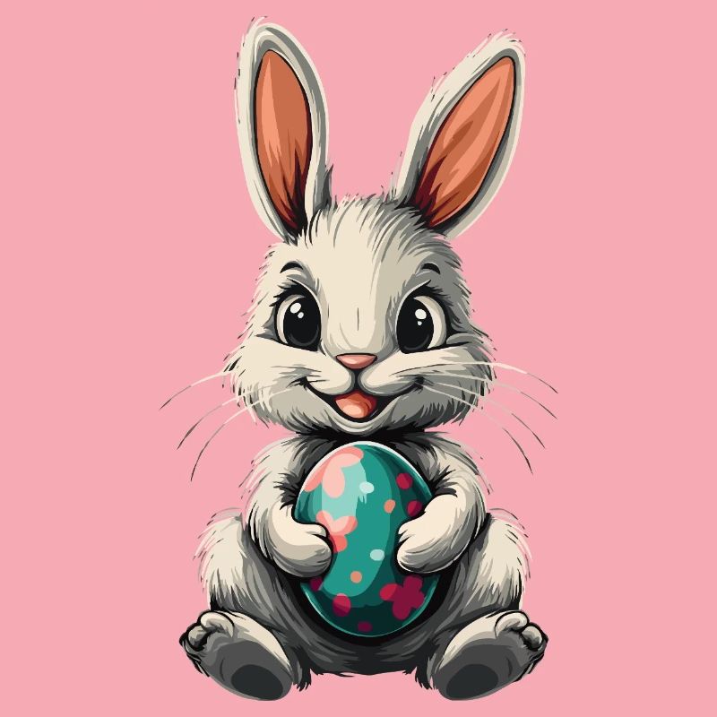 Bunny Easter Rabbit Easter Egg Cute