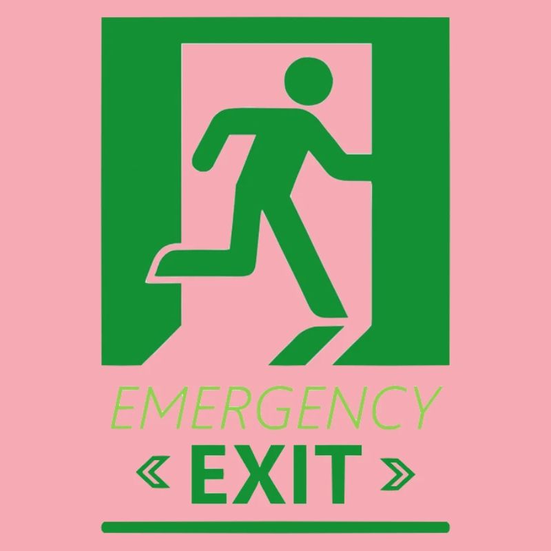 Emergency Exit Basic Green