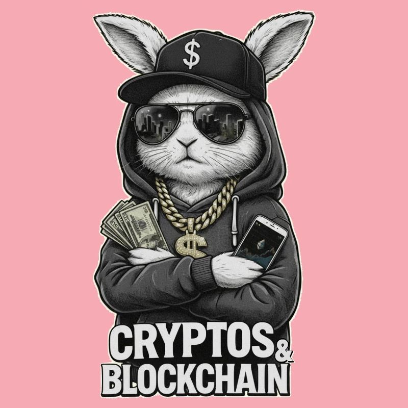 CryptoRabbit: Blockchain Hustle T-Shirt
