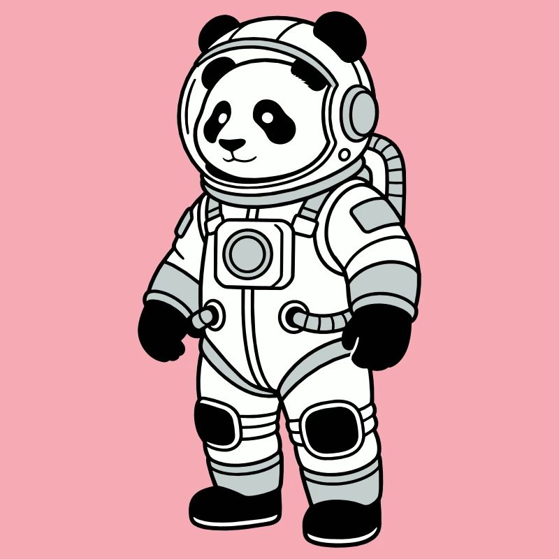 Combinaison spatiale panda bear