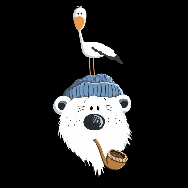 Bär mit Möwe