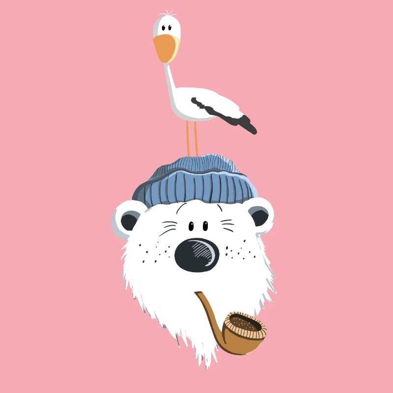 Bär mit Möwe