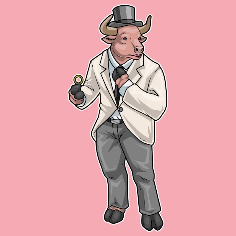 Stier Bräutigam Ehering Hochzeit