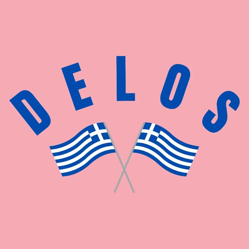 Drapeaux grecs de Delos Traversé