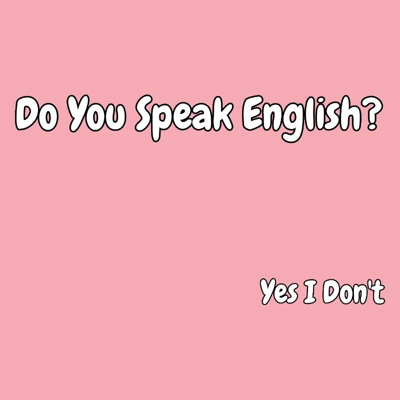 Lustiges Design eines englischsprachigen Witzes
