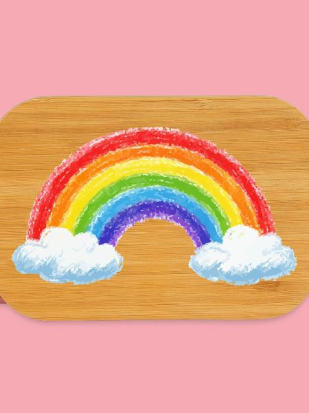 Arc-en-ciel sur les nuages