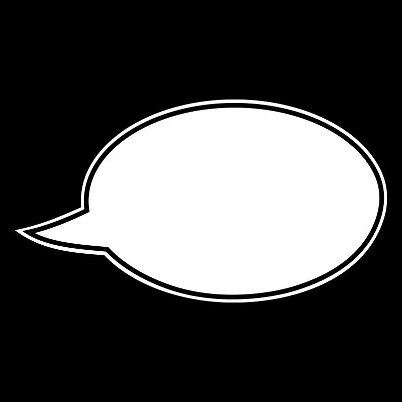 Speech bubble comic right