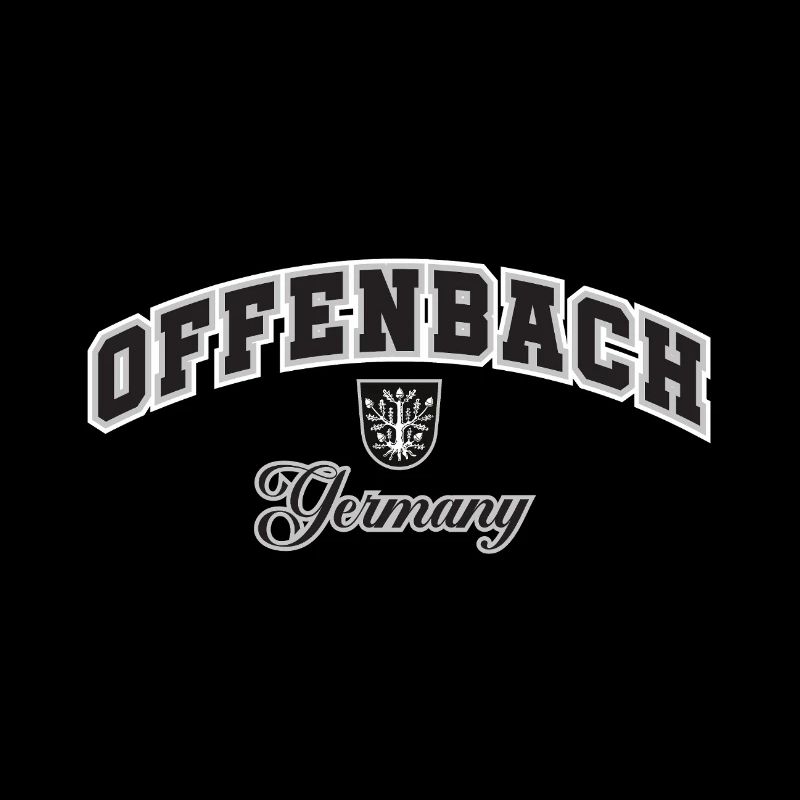 Offenbach, Germany, Crest Typography