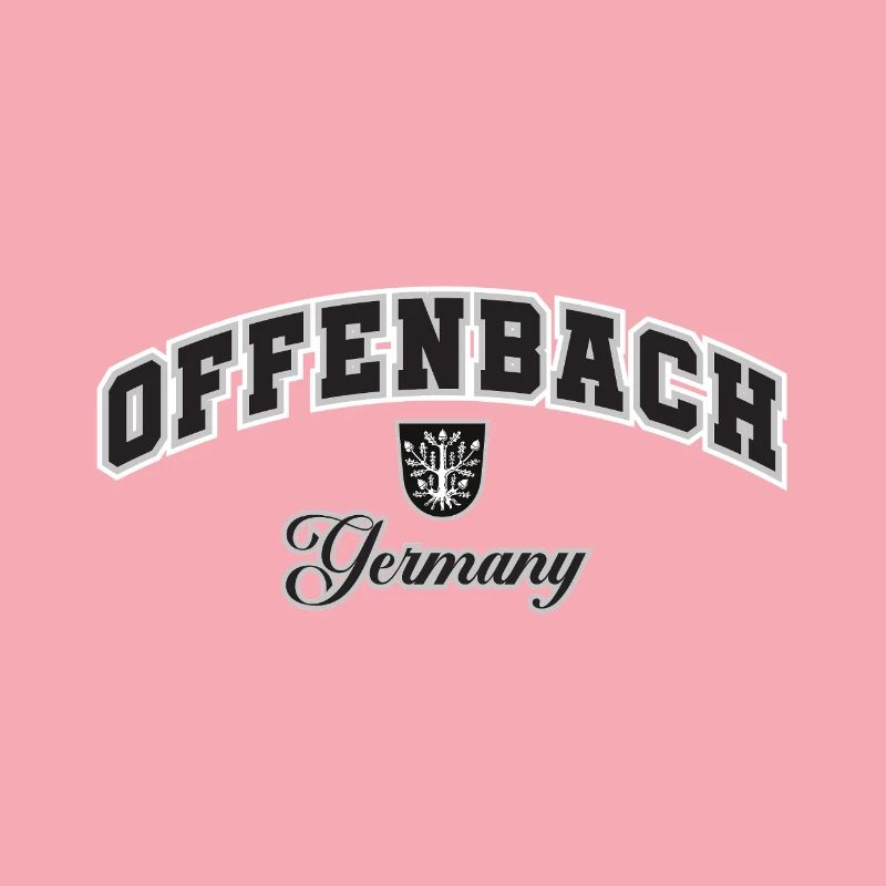 Offenbach Germany Crest Typography