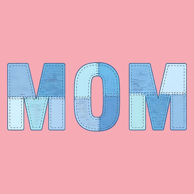 MOM Patchwork Denim Stil