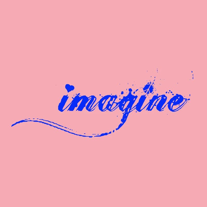 Imagine Blaue Farbklecks Script