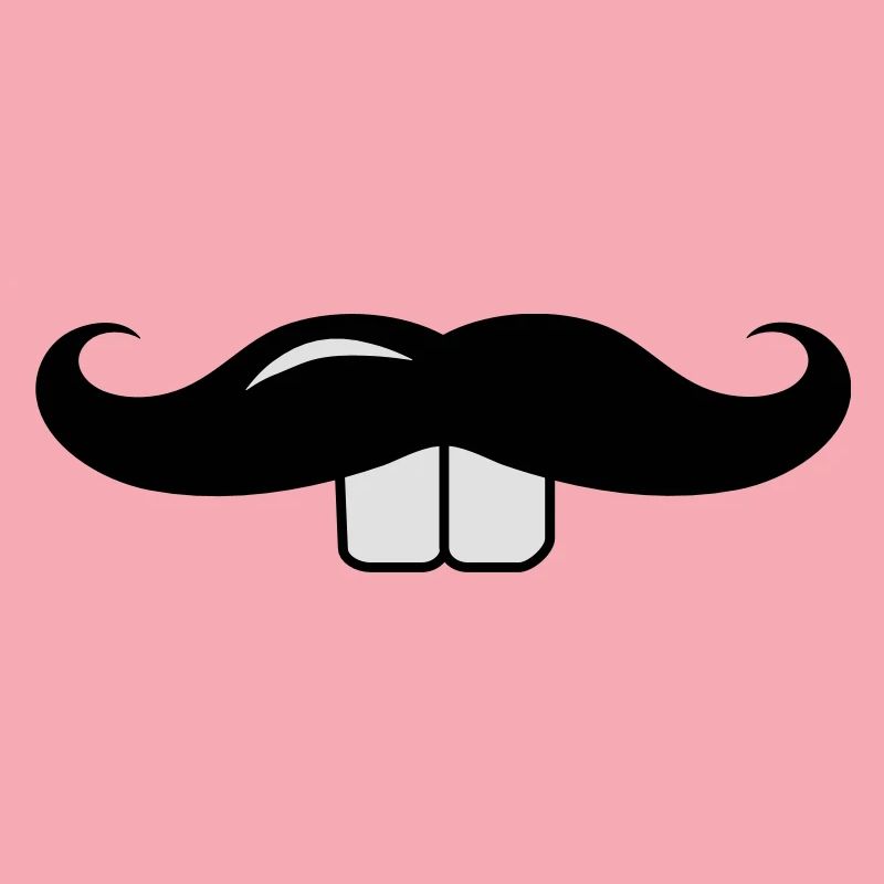 A mustache with Buck teeth