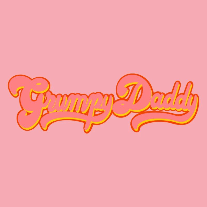 Grumpy Daddy Retro Script - Farbe "Exploitation"