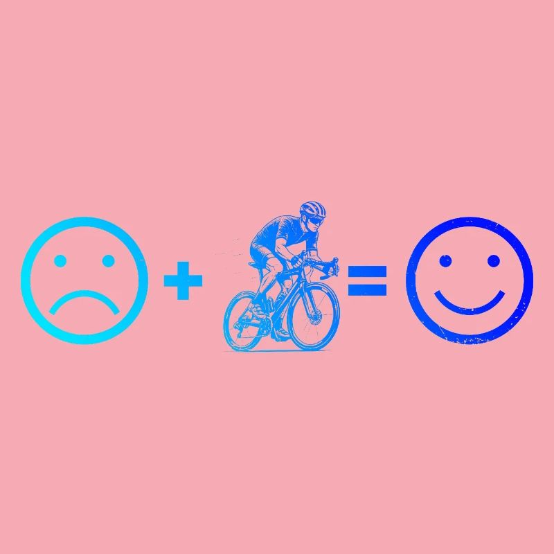 Message clair sur le vélo de route