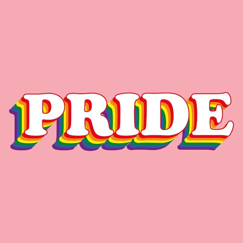 PRIDE mit Regenbogenfarben LGBT