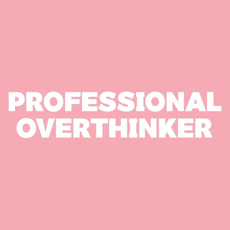 Futuristisches Overthinker-Typografie-Design