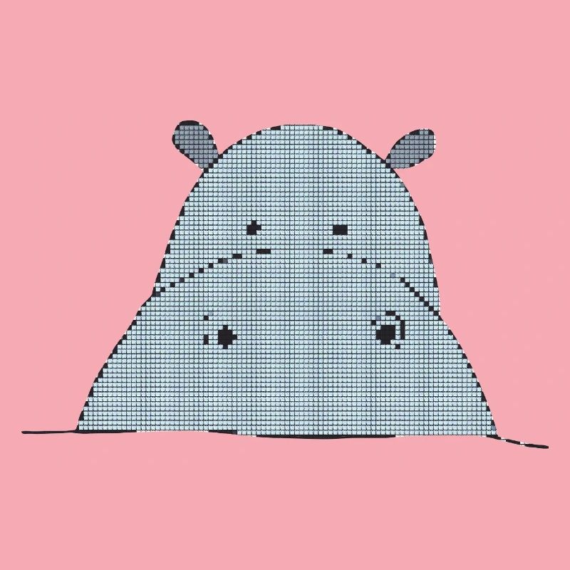 Pixel-friendly hippo