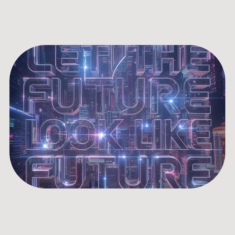 Neon Future Typography