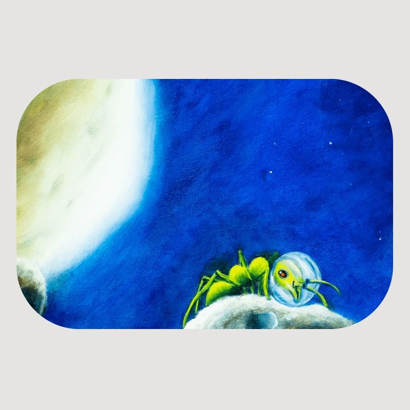 Mondameise oder Ameisonaut in der Sternennacht