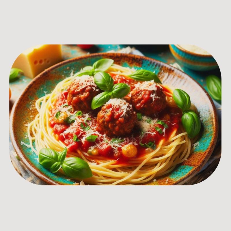 Spaghetti mit Fleisch