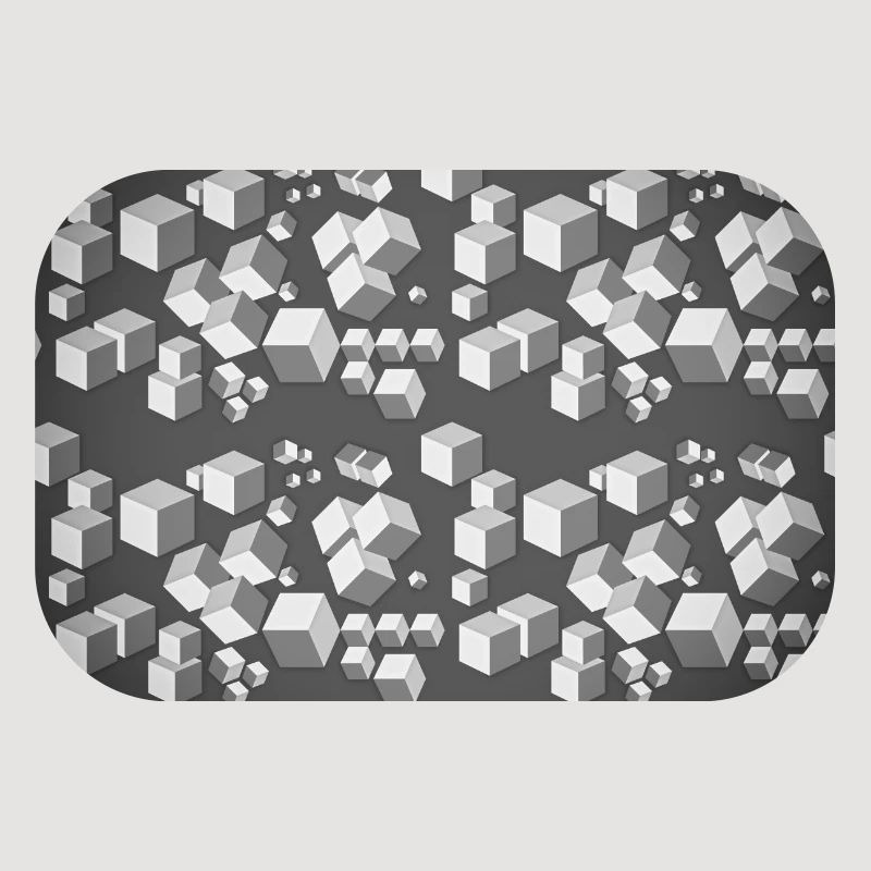Deco pattern grey-white