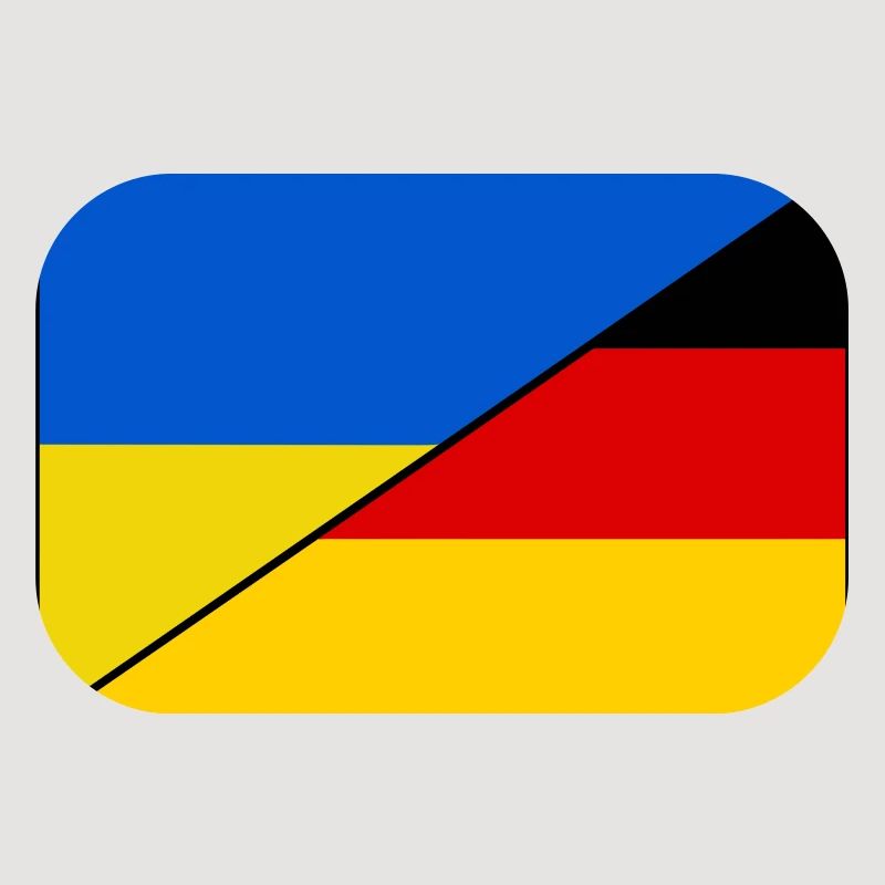 Ukraine Germany Flag, Patch