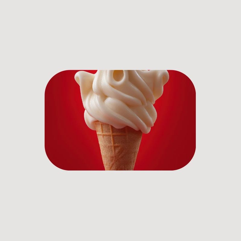 Cornet de crème glacée hantant