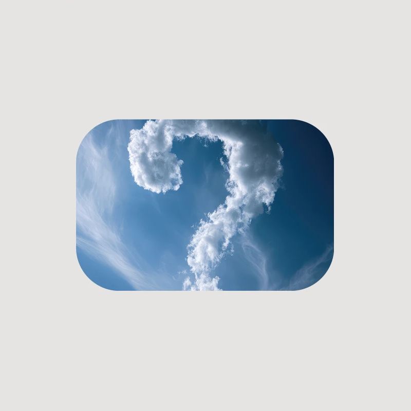 Cloud Question Mark Sky