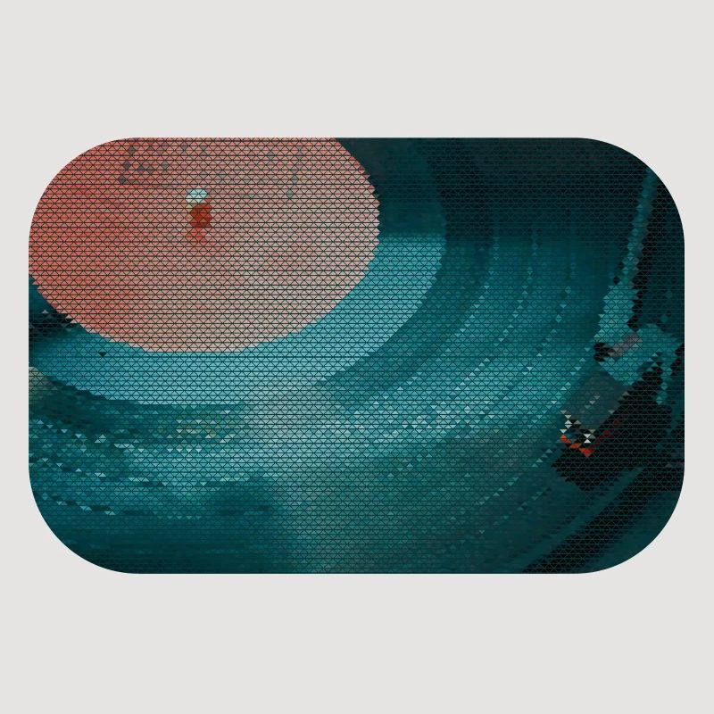 Turntable in a triangle pattern