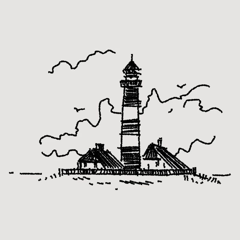 Leuchtturm Westerhever klassisch