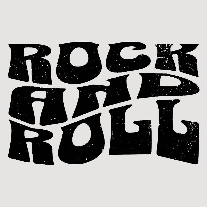 Conception du logo Rock and Roll